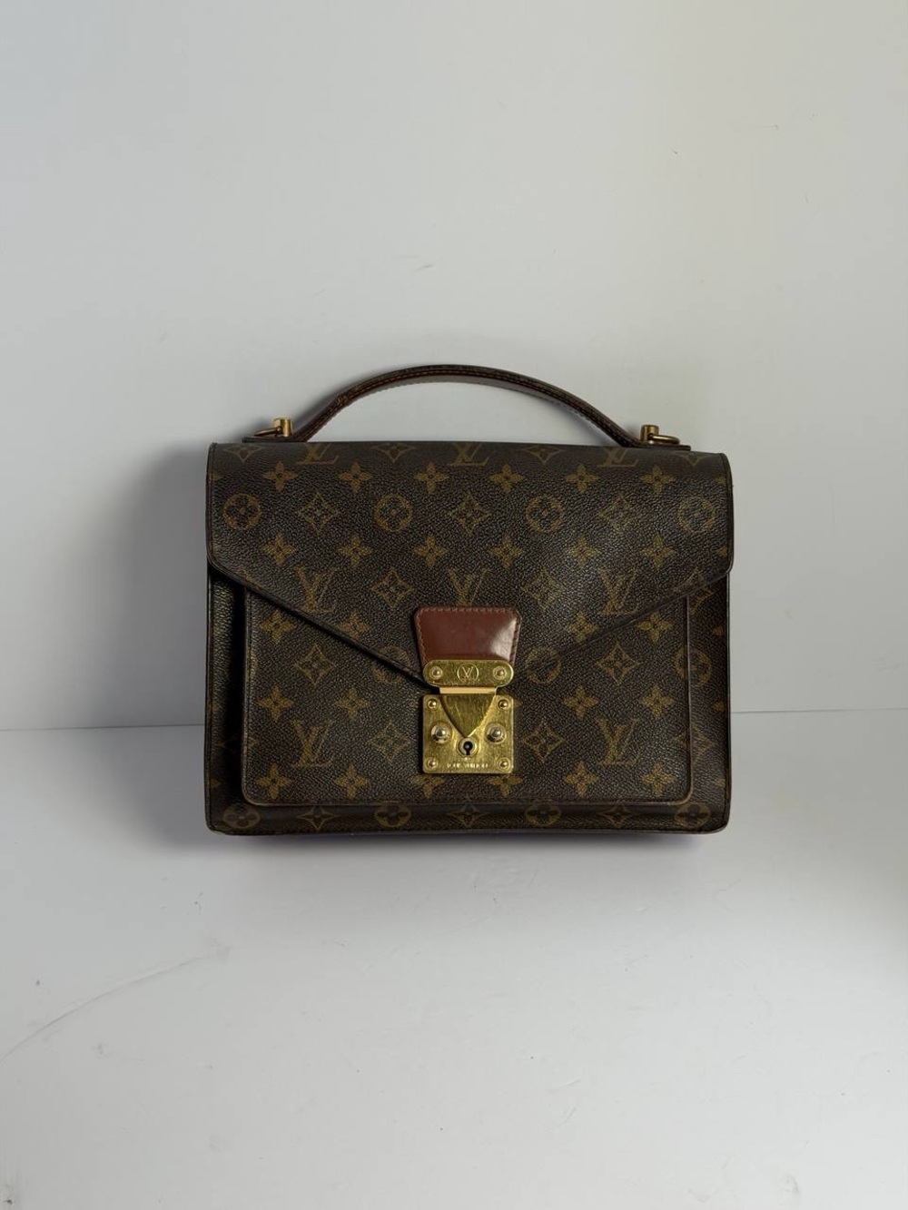 Vintage Louis Vuitton Monceau 28 Monogram Canvas Handbag